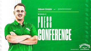 Eric Morris Weekly Press Conference vs Wyoming | Mean Green FB