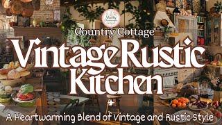 🪵‍ Functional Vintage Rustic Country Kitchen for Stylish Inspiration | Cottagecore