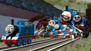 Building a Thomas Train Chased By All Cursed Thomas and Friends Family in Garry's Mod