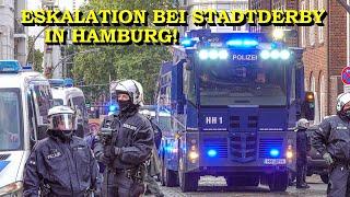 [Eskalation Reeperbahn Hamburg!] Massive Ausschreitungen & Schlägereien | Polizei | HSV vs St. Pauli