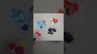 Resin Art Crafts - Heart Gift Ideas - Brushing on Mica Powder