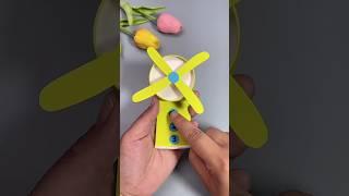 Paper Fan Origami | How to Make Fan with paper Cup | make easy #shorts #short