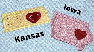 Kansas and Iowa Free State Applique Designs - Embroidershoppe.com