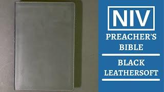 NIV Preacher's Bible in Black Leathersoft by Zondervan