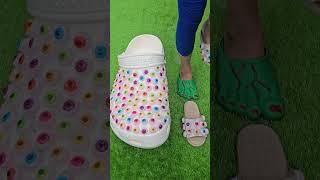 Super cool giant eye slippers  Leather foot sandals   #love #trending #slippers