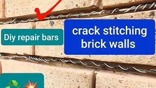 Crack stitching brick walls DIY bar making 