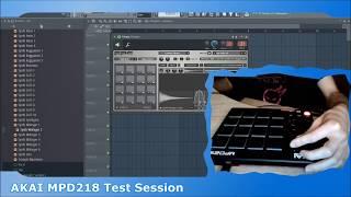 AKAI MPD218 Test Session (in FL Studio 12)