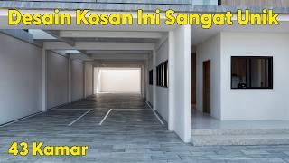 Desain kosan yang unik, muat 43 kamar