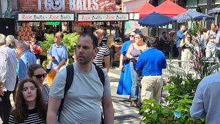  1st Day FEAST of SAN GENNARO Little Italy New York City LIVE Afternoon 9/12/2024