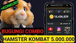 HAMSTER KOMBAT - Bugungi 5.000.000 COMBO Hamster Kombat Pul yechish Xamster Combat Skromniy Money