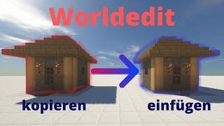 Worldedit copy paste tutorial | worldedit kopieren und einfügen | Minecraft deutsch