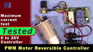 PWM Motor Speed Controller CW and CCW with 2 push button