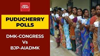Puducherry Polls: Congress-DMK Vs BJP-AIADMK Fight For 30 Constituencies