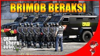 SERU !! GTA 5 RASA INDONESIA MENJADI MATA-MATANYA BRIMOB !!