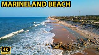 Marineland Beach Aerial View - Marineland Florida