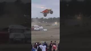 Dirt Crew Monster Truck Massive Air! #monstertruck #shorts