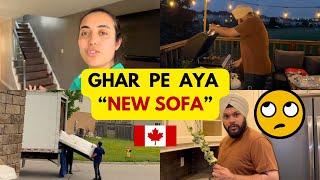 Bought " New Sofa" for the house | Bad experience with BBQ | Daily vlogs with Gursahib and Jasmine