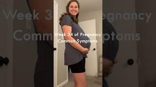 34 weeks pregnant symptoms #bellyprogression #34weeks