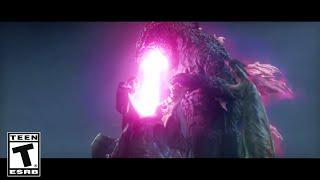 Godzilla vs Cattus The Devourer - Godzilla Kills Cattus Scene - Fortnite Animation Game Clip 4K