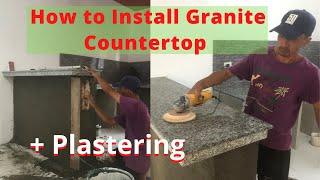 Paano Mag-Install ng Granite sa Kitchen Bar Counter | UPDATE SA BAHAY