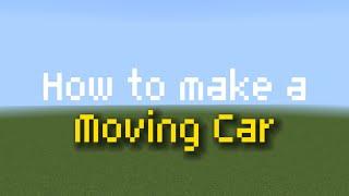 How to build a moving car! | Minecraft Bedrock Edition