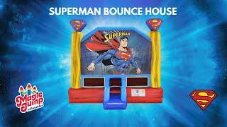 Official DC Comics Superman Inflatable Bounce House | Magic Jump, Inc.