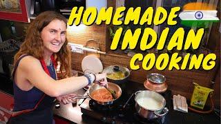 Cooking INDIAN Food with Locals in Delhi | Cultural Experience in Indian Home