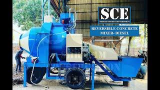 DIESEL REVERSIBLE CONCRETE DRUM MIXER | MINI CONCRETE BATCHING PLANT RM800 RM1050 RM1400 SHRIRAM