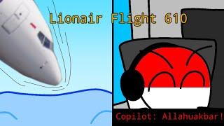 Lion Air Flight 610 but countryball