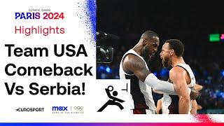 Stephen Curry leads Team USA out of 17-point hole to beat Serbia  | #Paris2024 #Olympics