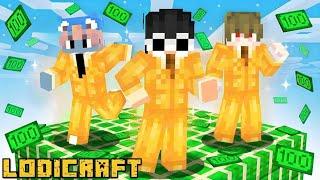 Surviving One MILLIONAIRE Block in Minecraft!