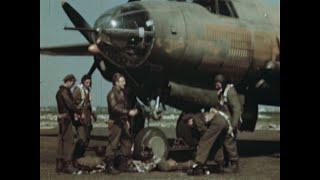 B-26 Marauder Operations - The "Jill Flitter" - March-April 1945 - Original WWII Color Footage