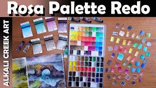 Rosa Gallery Watercolor Palette Reorganization with NEW Colors!