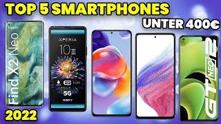 Die besten Smartphones unter 400 Euro  (TOP 5) Handy Bestenliste 2022