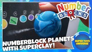 Numberblock Planets 1 to 10 with Super Clay!! New Numberblocks!!