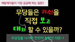 무당들은 신이나 귀신을 직접 보고 직접 대화할까? 무당집에서 점보고 나오면서 한번씩 궁금했을 이야기~! #무당 #무당천관도사  #애동제자