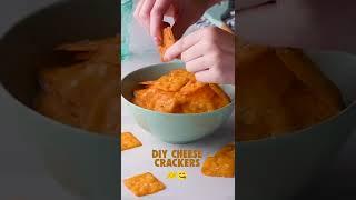 2 Ingredient Cheese Crackers #shorts