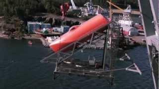 Norsafe GES50 MKIII Freefallboat - New world record holder highest drop test 61,53m (201.8ft)