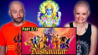 Dashavatar Animated Movie REACTION by Foreigners | Hinduism History | Lord Vishnu Avatars