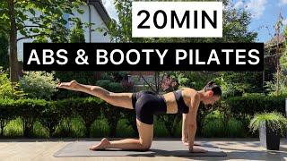 20MIN abs & booty hourglass pilates | Pilates workout at home