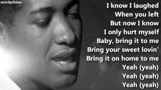 Sam Cooke - Bring It On Home to Me - with lyrics