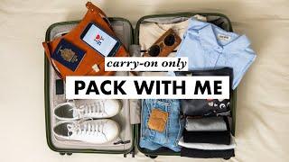 Minimal Travel Capsule | how to pack light in a carry on bag only! ️