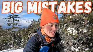 This Solo Winter Hike Didn't Go to Plan | Not being prepared for winter conditions & what I learned