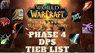 Season of Discovery Phase 4 Progression DPS Tier List