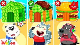 Vegetable Playhouse vs Burger Playhouse | Wolfoo Playhouse Adventures | Wolfoo Family