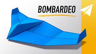 Avión de Papel Boomerang 2 en 1: Cómo hacer un avión que regresa a ti! -- Bomber