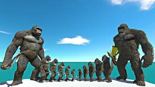 Growing King Kong vs Growing King Kong 2024 - Animal Revolt Battle Simulator