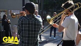 Music returns to New Orlean's French Quarter after truck attack