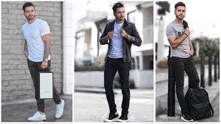 MEN'S BACK TO SCHOOL OUTFITS | Fashion Lookbook Inspiration |  3 Easy and Affordable Outfits for Men