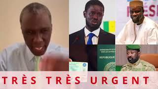 TRÈS TRÈS URGENT : SÉKOU TOUNKARA VS OUSMANE SONKO, BASSIROU DIOMAYE FAYE ET ASSIMI GOÏTA